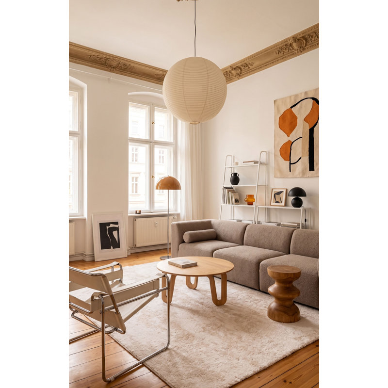 Tapis Vail Neutral Plush Shag couleur ivoire/beige, 5'0" x 8'0"