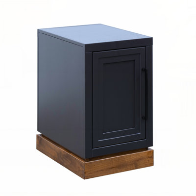 Nora Chairside Table, No Assembly Required, for Small Spaces and Modern Interiors