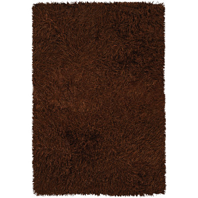 Poligan Hand Loomed Area Rug in Brown