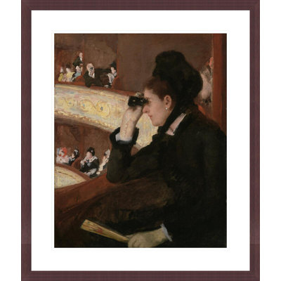 «In the Loge» par Mary Cassatt, impression giclée sur cadre