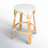 Alastair 24" Rattan Counter Stool - Glossy White/ Natural Rattan Frame-88071859-88071842