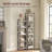  5-Tier 51.6"H x 13"W Bookshelf, Bookcase, Shelves Organizer For Small Spaces, Storage Shelf Organizer, For Living Room, Bedroom, Study, Balcony,Greige-841330677