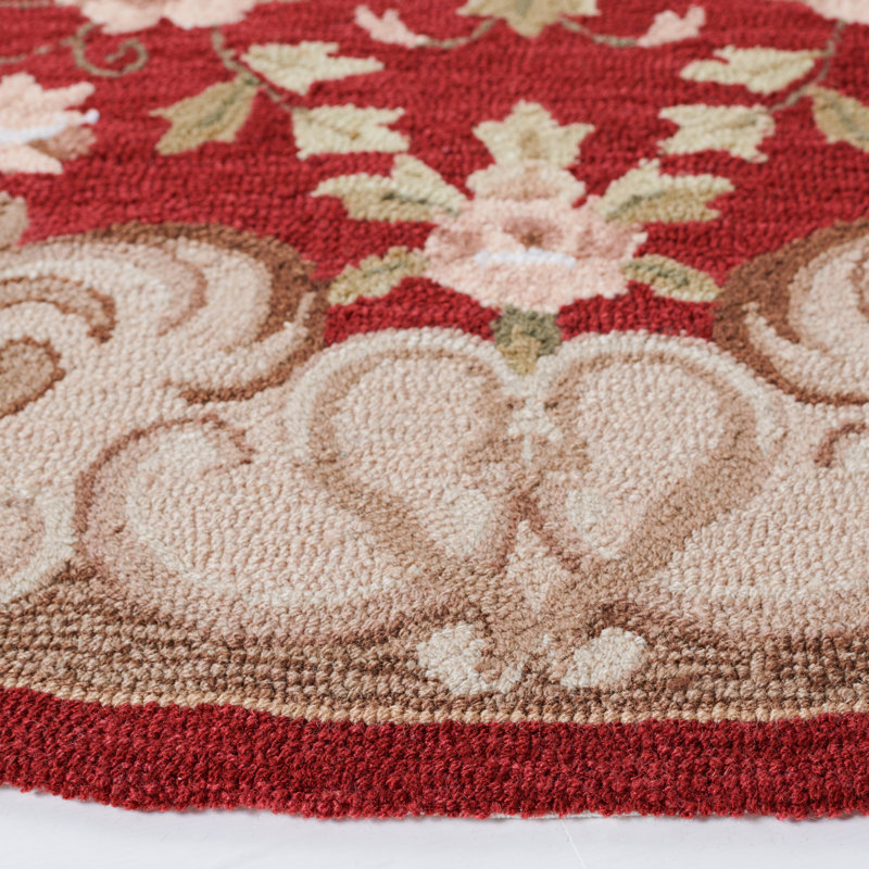 Tapis performance oriental crocheté à la main Taran, Rond 8 pi