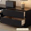 Meuble télé moderne en bois manufacturé noir-1568496755