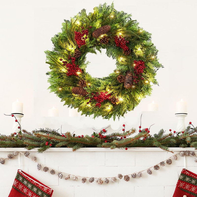 Dried Lighted Garland