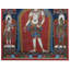 Avalokitesvara autour du Bouddha à Mudras du Népal | Peinture de Thangka