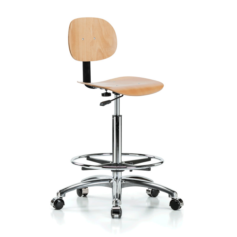 Chaise de dessinateur à dossier bas