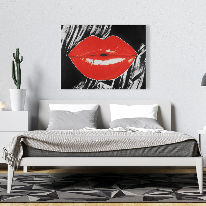 Pouty Glossy Lips - Pop Art Retro Canvas for Home Decor