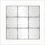 Miroir carré carré design industriel rétro polyvalent