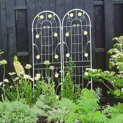 2 Pack Metal Garden Trellis 71" X 19.7" Rustproof Trellis For Climbing Plants Outdoor Flower Support
