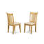 Ensemble de table de salle à manger 7 pièces composé d'une table de salle à manger ovale avec rallonge papillon et 6 chaises en bois, 42 x 60 pouces, chêne-36322892-124281010-124281011
