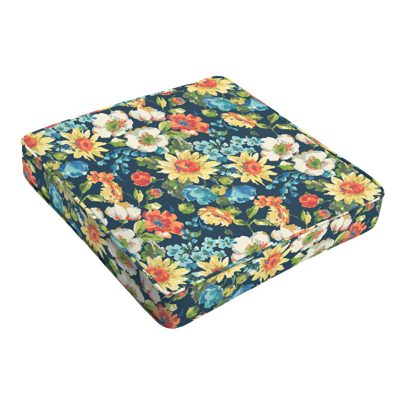 Outdoor 2'' Dining Chair Cushion, 2" H x 20" W x 20" D