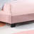 Velvet Upholstered Platform Bed with Shell Headboard