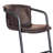Whiskey Upholstered Counter Stool with Metal Frame-48311845