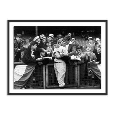 Alphon "Joe DiMaggio Signing Autographs" Print