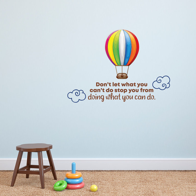 Décalcomanie murale en vinyle What You Can, H 27 po x l 30 po x P 0,05 po
