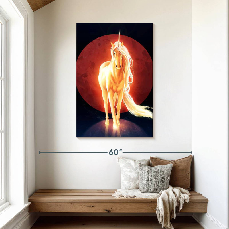 Brampt The Last Unicorn, 45" H x 30" W