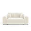Two-seater square arms loveseat sofa-1401887435