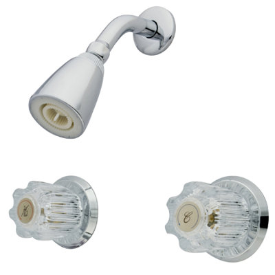 Twin Acrylic Diverter Handles Shower Faucet