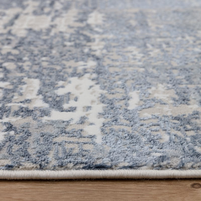 Annu Abstract Blue Area Rug