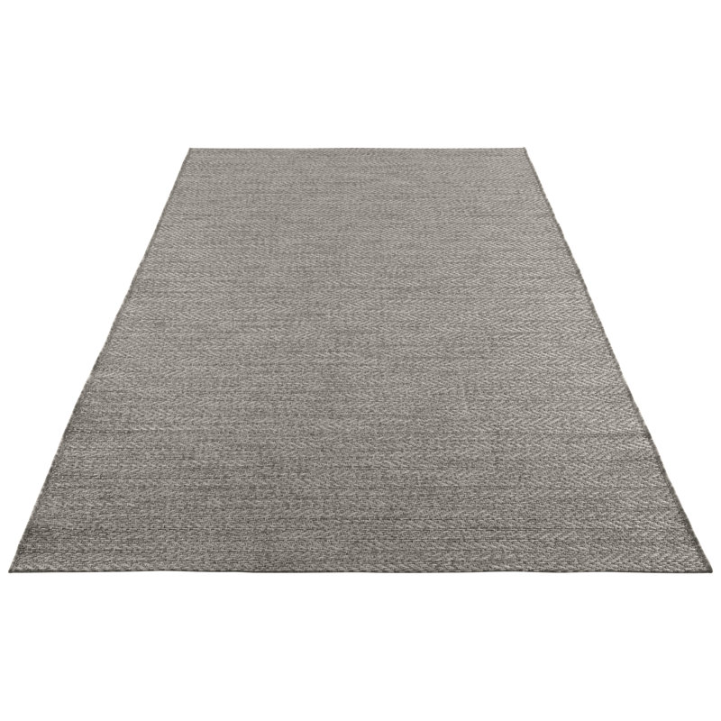 Caen Flatweave Grey Indoor/Outdoor Rug, Rectangle 200 x 290cm