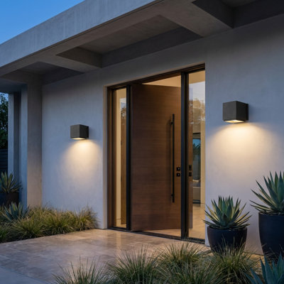Huntwick LED Square Outdoor Wall