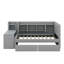 Lit de jour simple tapissier avec tiroirs, tablettes, armoires rabattables et table d'appoint-1845014451