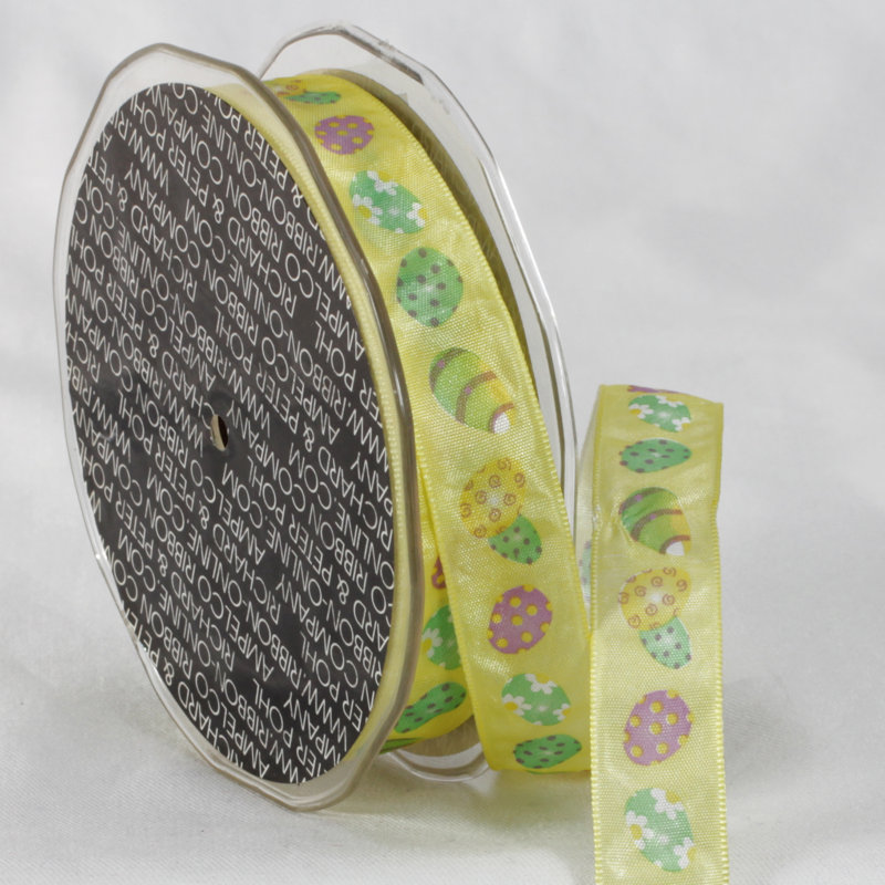 Ruban d’oeuf, H 0,2 po x l 0,625 po x P 972 po, Jaune