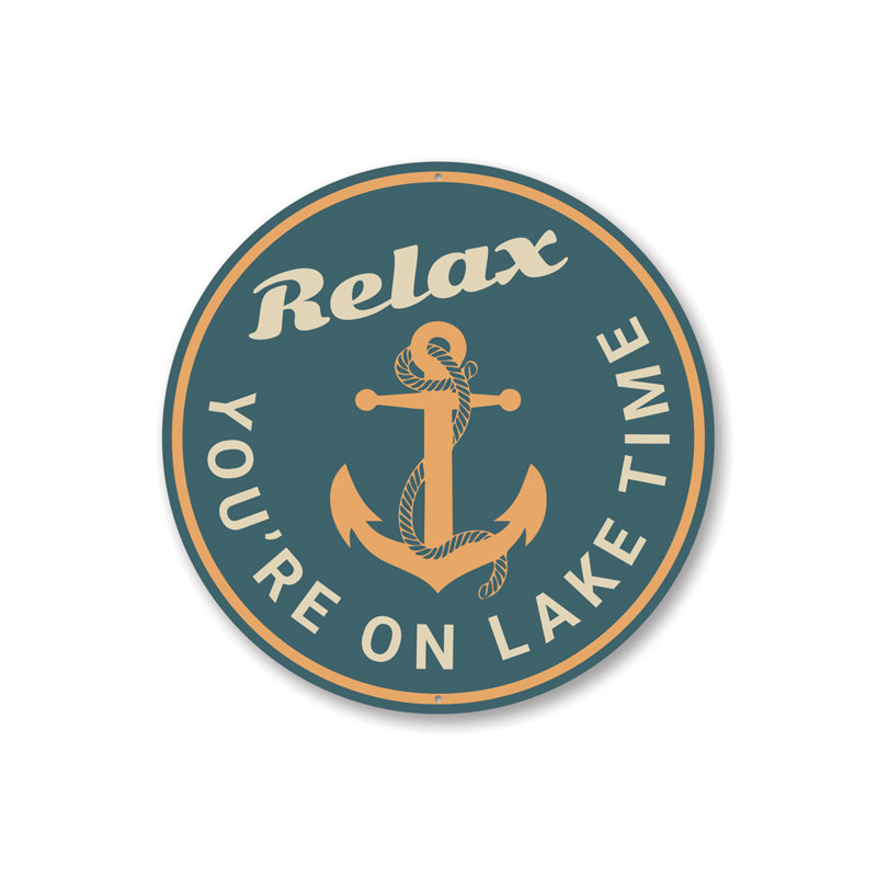 Panneau en aluminium Relax Lake Time, H 18 po x l 18 po x P 0,06 po