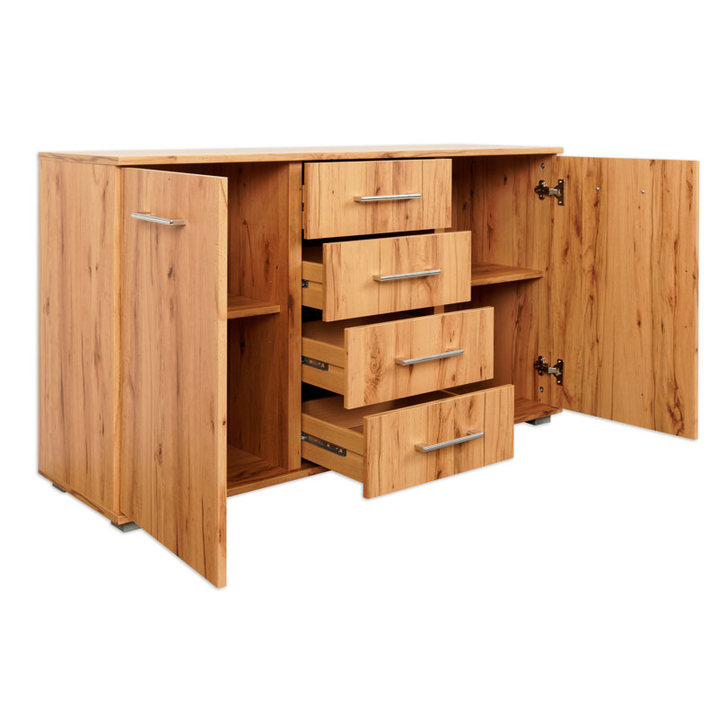 Athar 123cm W 4 - Drawer Chest of Drawers, Nature
