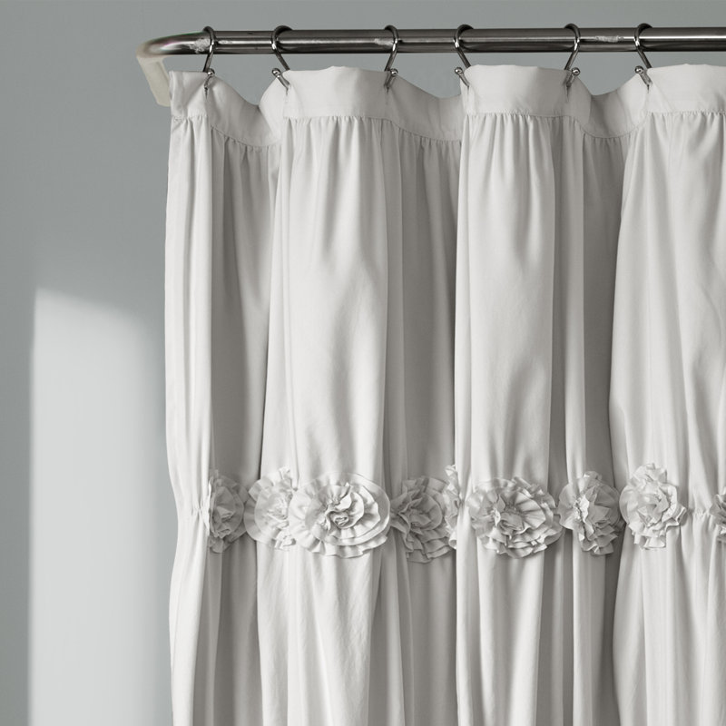 Rideau de douche simple Darla, Gris clair, l 72 po x L 72 po