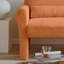 Causeuse moderne pour le salon, tissu luxueux en laine d'agneau et soutien lombaire, durable et élégant-1661855161