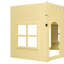 Lit mezzanine simple pour enfant avec guirlande lumineuse DEL-133238973