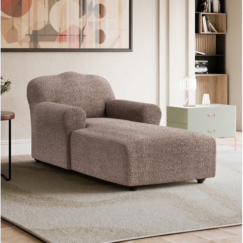 Housse extensible pour chaise longue - Style italien et qualité supérieure - Collection CottonRich, Chameau