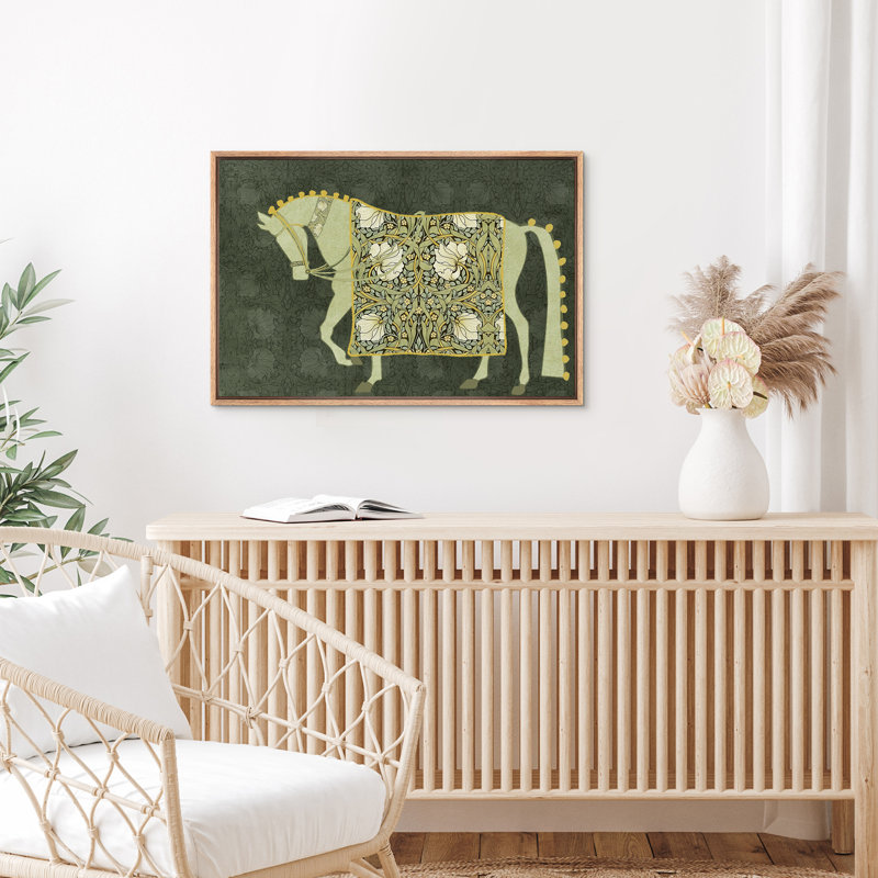 «Pimpernel Flowers» par William Morris, reproduction d'art abstrait cheval, art mural, salon, Naturel, H 16 po x l 24 po