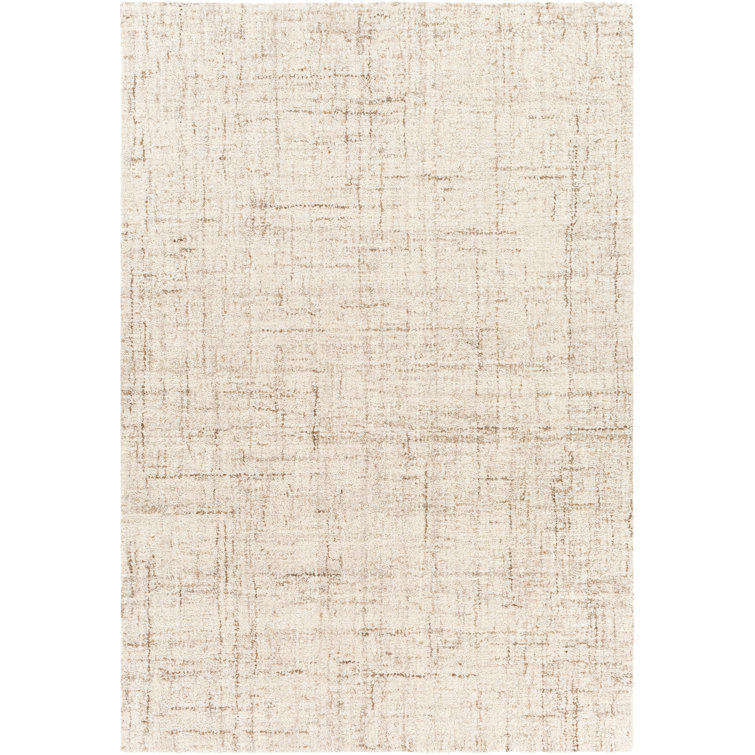 Plimoth Solid Color Handmade Tufted Wool Tan Area Rug