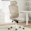 Chaise de bureau ergonomique, chaise de bureau avec appui-tête, chaise d'ordinateur à haut dossier avec accoudoirs et support lombaire réglable pour la salle d'étude de bureau à domicile-1481495724-1481495725