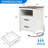 Nightstand with Charging Station,Side Table with 2 Drawers Storage Cabinet for Bedroom, Living Room-827328865-814558976