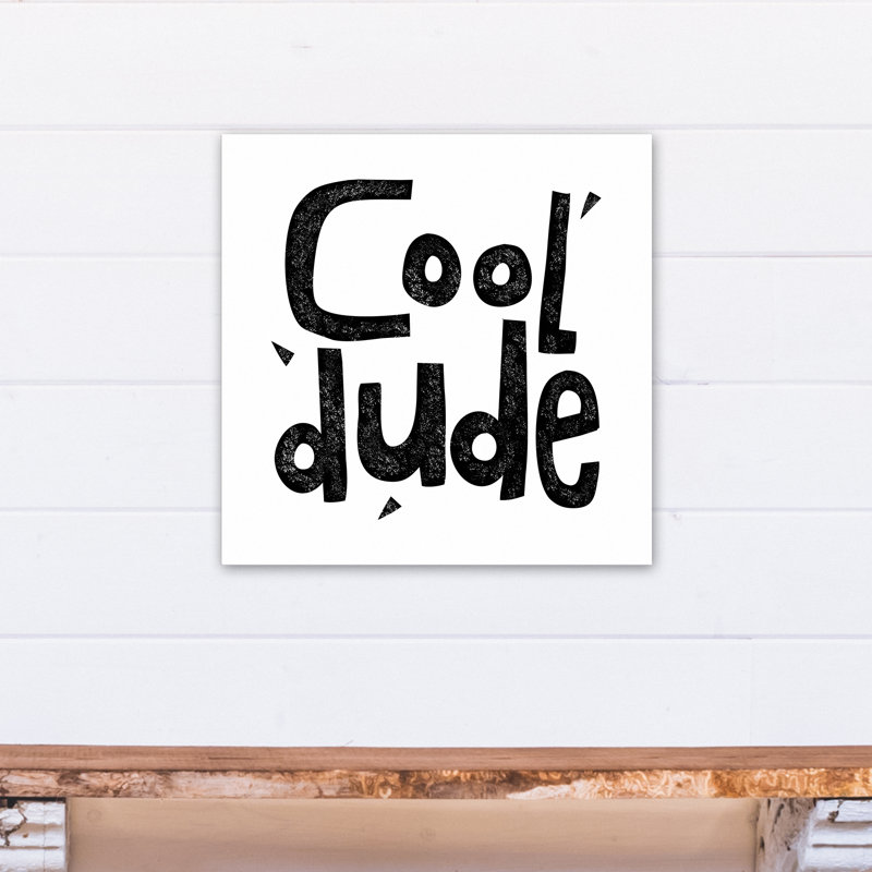 « cool dude », art encadré Malveaux, Toile tendue, H 20 po x l 20 po x P 1,25 po
