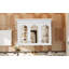 Armoire à pharmacie 40 "avec miroir, armoire de rangement pour salle de bain avec porte miroir et tablettes, armoire de salle de bain murale avec portes en verre