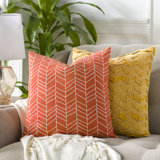 Lachen Geometric Cotton Throw Pillow