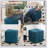 Soft And Comfortable Square Corduroy Ottoman Foot Rest, Perfect For Relaxation And Modern Decor-387552822