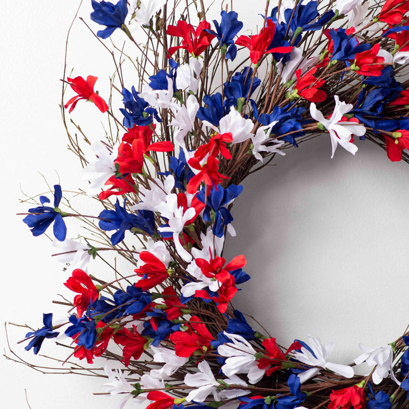 Couronne de soie, H 24 po x l 24 po x P 6 po