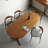 Solid wood retro dining table sets.-104312136
