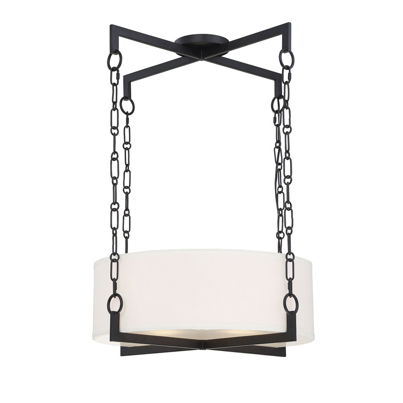 Luminaire suspendu linéaire pour îlot de cuisine 8 lumières Mccombs, Suspension, Noir mat