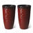 23.75"H Set Of 2 Oversized Eco-Friendly PP And Stone Honeycomb Textured Green Tall Plastic Planter-107079637