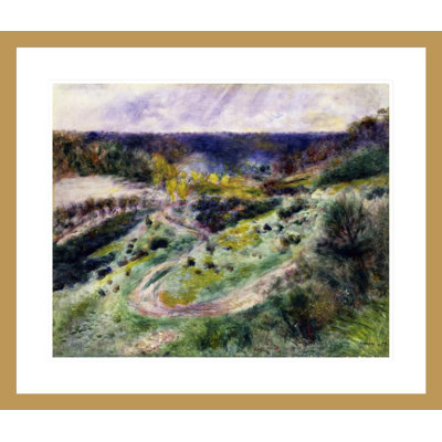 «Road at Wargemont» par Pierre-Auguste Renoir, impression giclée encadrée