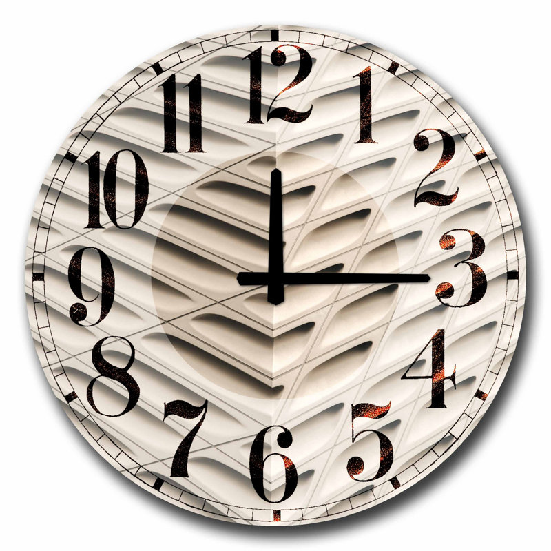 Horloge murale élégante Elegant, 19,7 pouces de diamètre | 100% panneau de fibres à densité moyenne, épaisseur: 0,2 pouce | Décoration élégante pour le salon, la chambre à coucher et le bureau | Design moderne avec chiffres faciles à lire | Cadeau parfait pour toute occasion