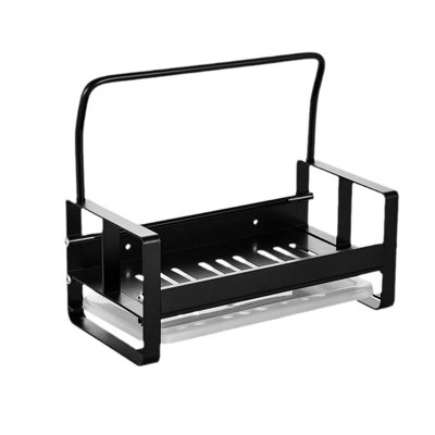 Support à éponge polyvalent pour cuisine épaisse avec drain d'eau et compartiment de rangement