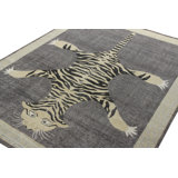 Distressed Homage Hand Knotted Wool Animal Print Area Rug